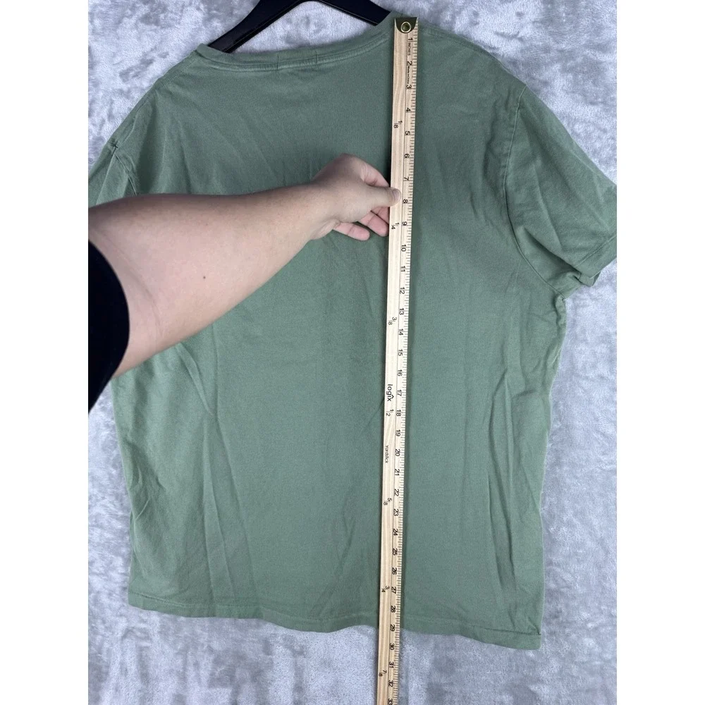 Polo Ralph Lauren Classic Fit Logo Spellout T-Shirt Green Mens XL